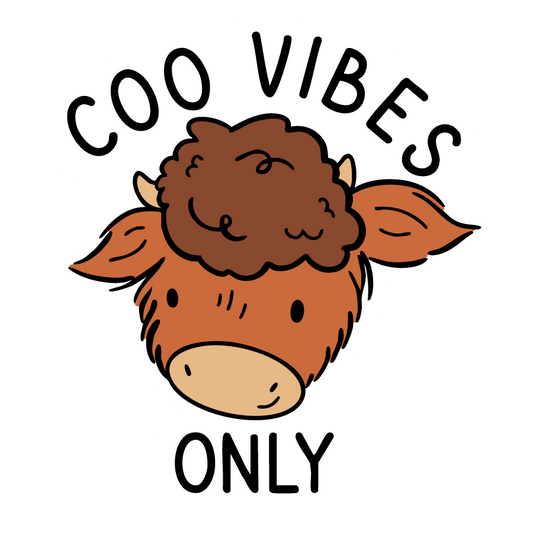 Coo Vibes Only | Matte Vinyl Sticker